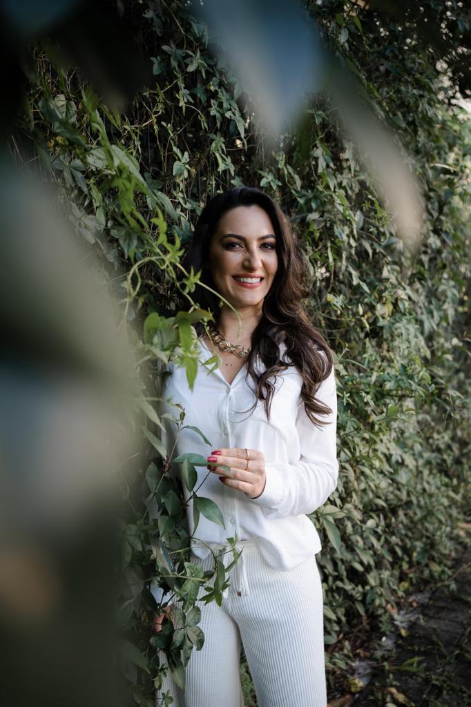 Camila Dall' Igna em atendimento de mentoria