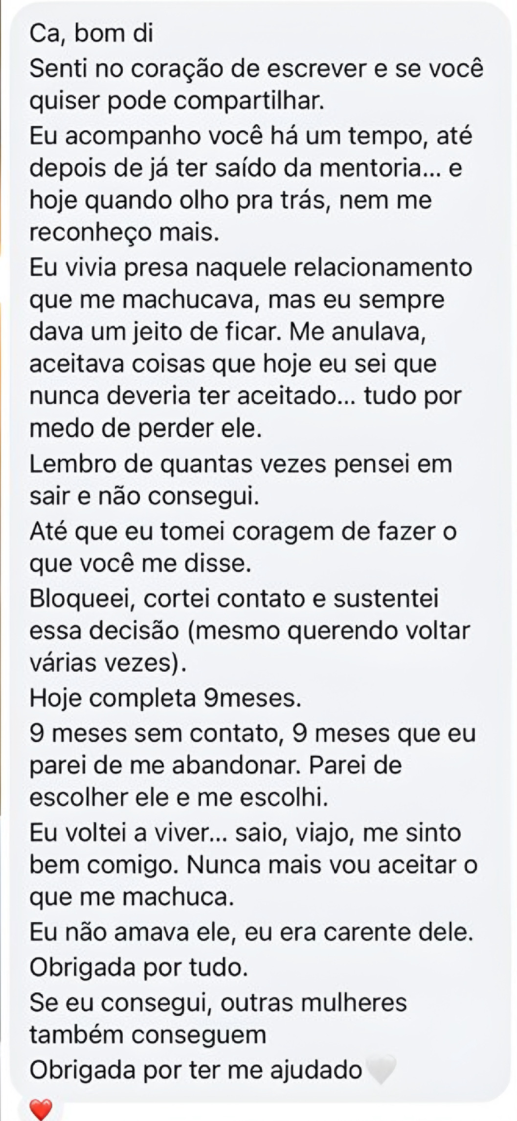 Depoimento real de cliente do Método Renasça em Vida