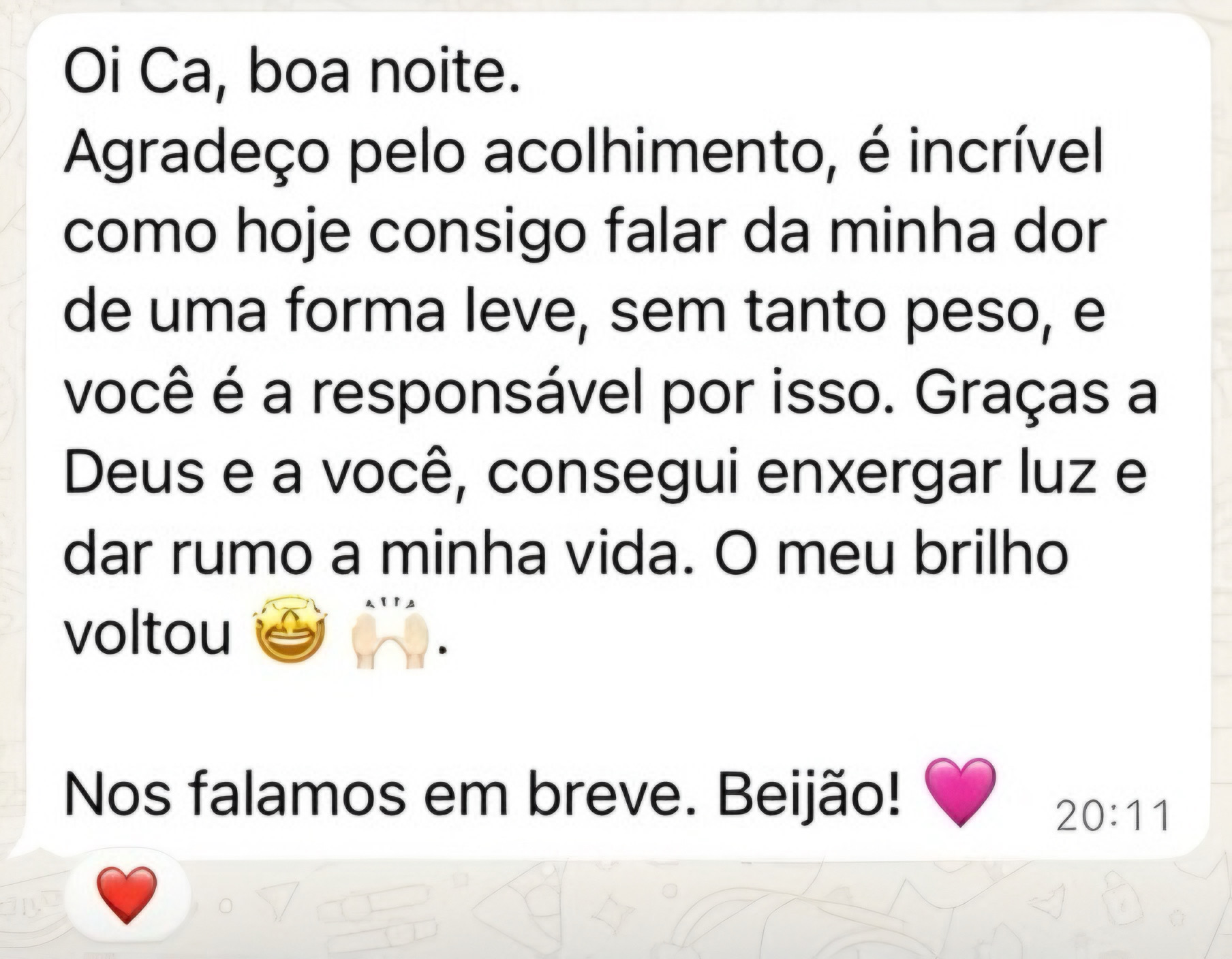 Depoimento real de cliente do Método Renasça em Vida